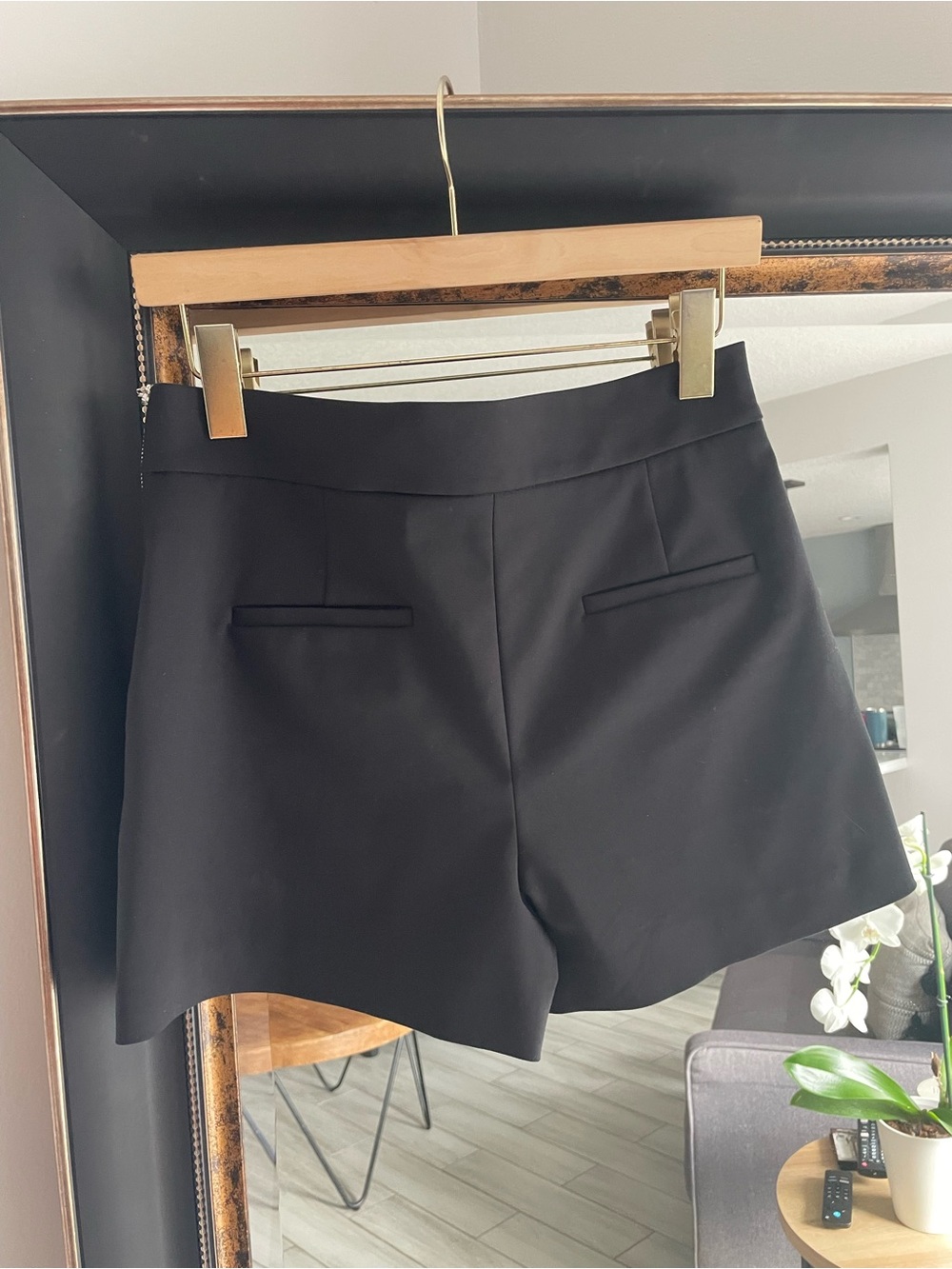 ZARA Black High Waist Tailored Dress Shorts Size M - Picture 4 of 5